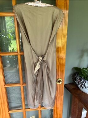 Vintage Zoran 1990s Silk Tie knot Dress